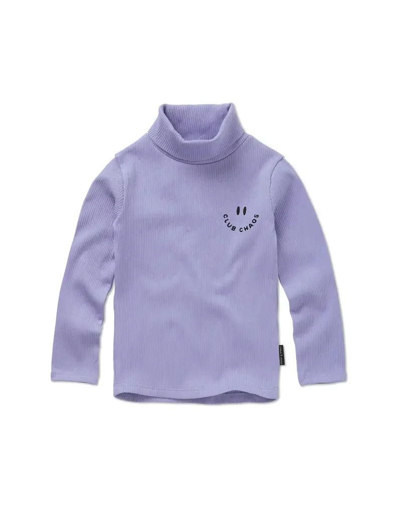 Sproet & Sprout Rib turtle neck purple