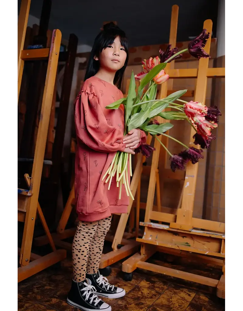 Sproet & Sprout Loose dress tullips print