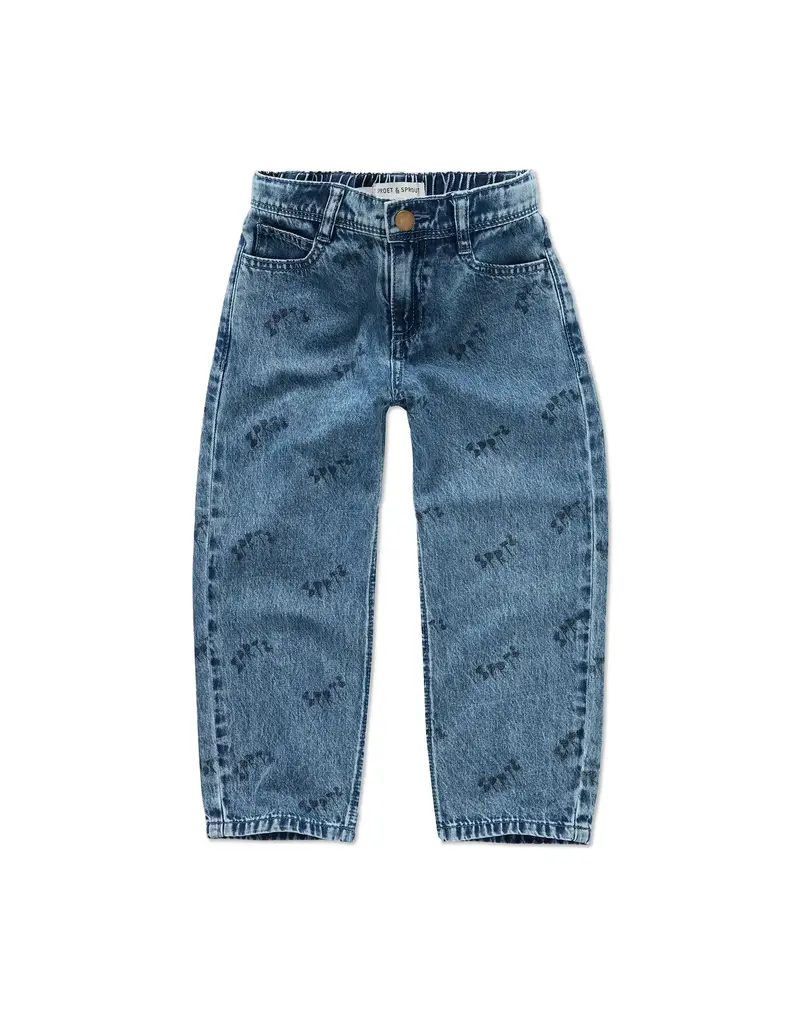 Sproet & Sprout Straight denim pants SPRT& print