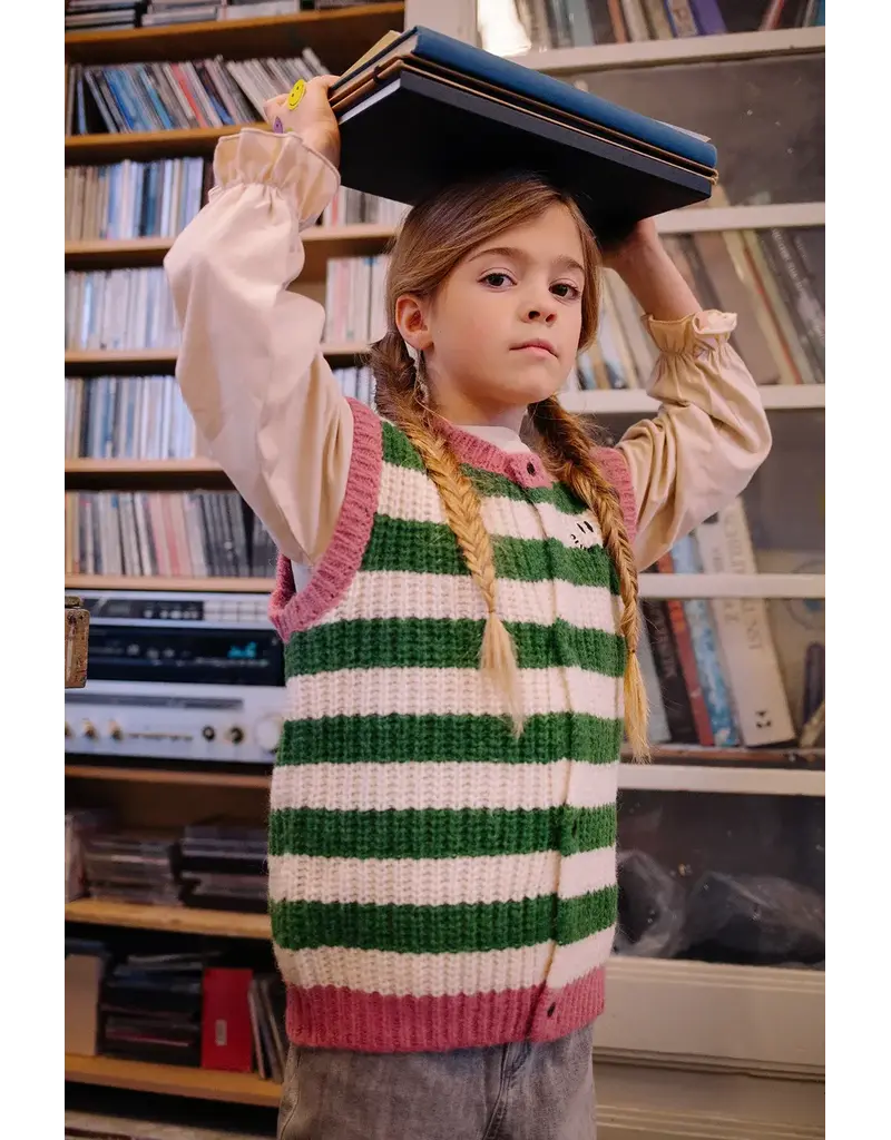 Sproet & Sprout Knitted vest stripes