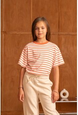 GG Luxe Stripe T-Shirt Orange White