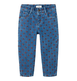 Lil' Atelier Liva Loose Jeans Dark Blue Denim