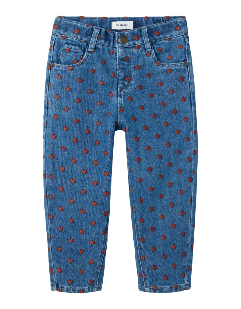 Lil' Atelier Liva Loose Jeans Dark Blue Denim
