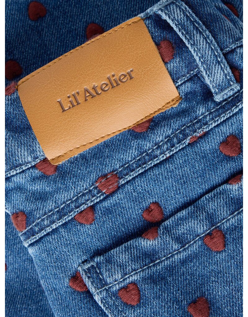 Lil' Atelier Liva Loose Jeans Dark Blue Denim