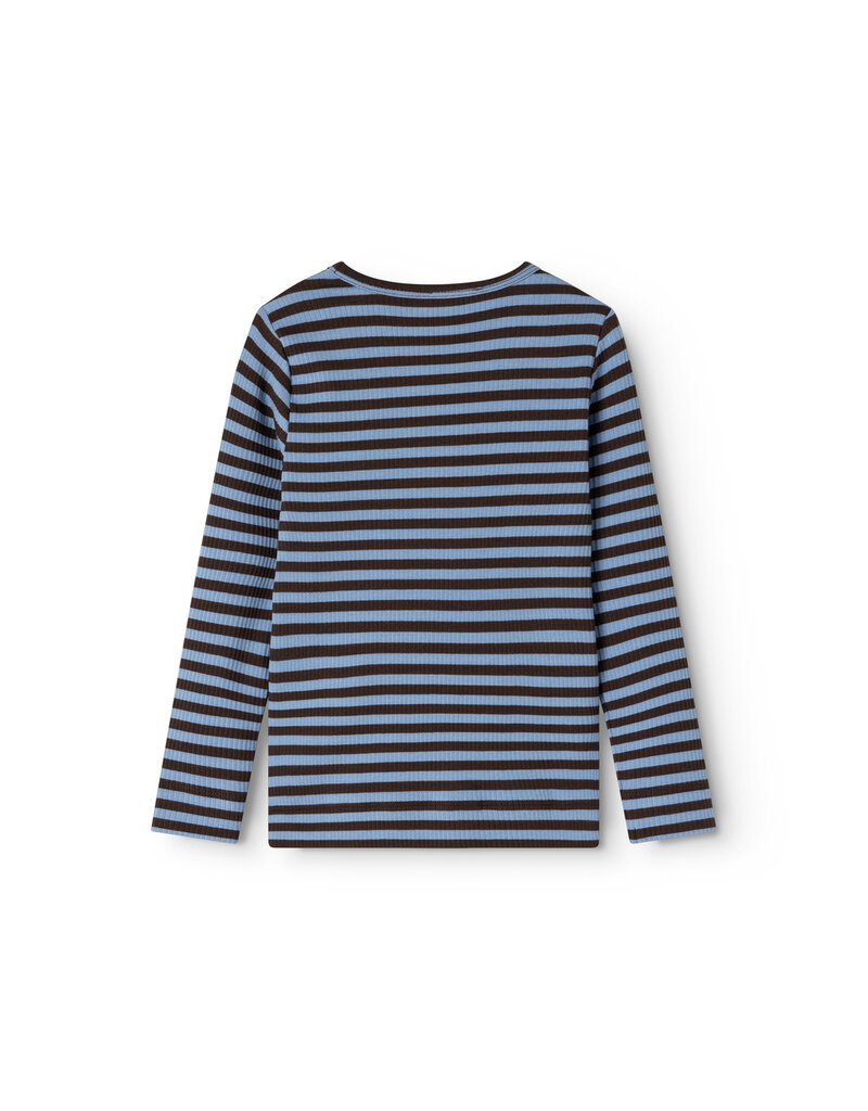 MarMar Copenhagen Plain Tee LS Blue Heaven Stripe