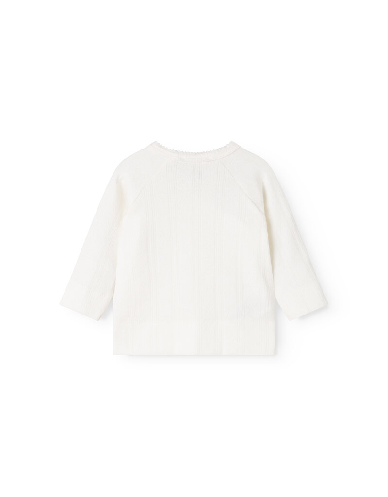 MarMar Copenhagen Tut Wrap LS Pointelle Gentle White