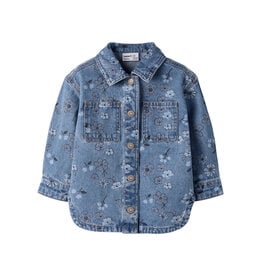 name it Joy Denim AOP Jacket Medium Blue Flower