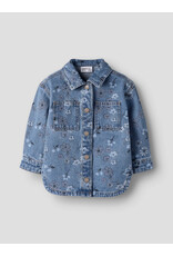 name it Joy Denim AOP Jacket Medium Blue Flower