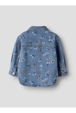 name it Joy Denim AOP Jacket Medium Blue Flower