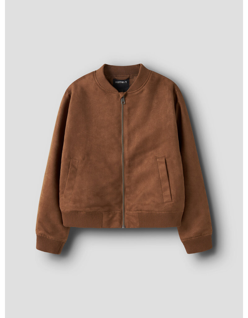 name it Megan Bomber Jacket Brown