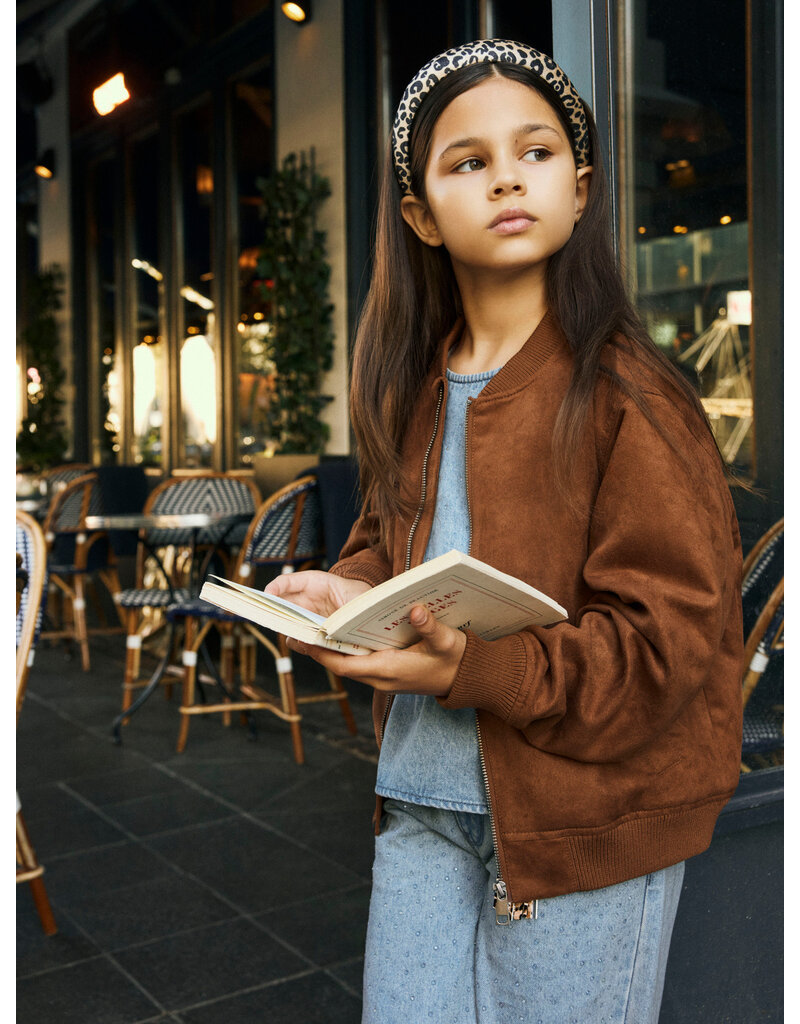 name it Megan Bomber Jacket Brown