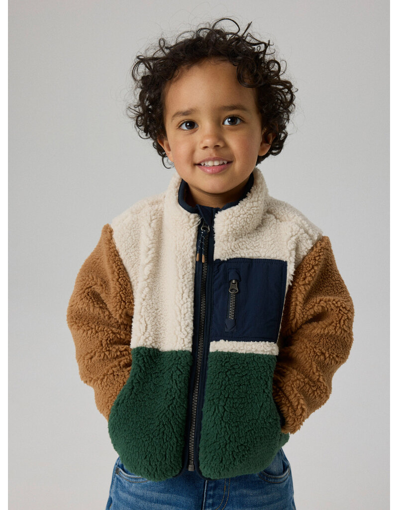 name it Macey Teddy Jacket Green