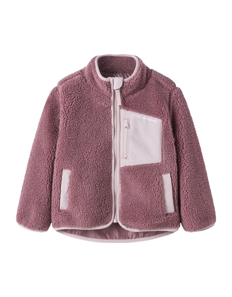 name it Mattia Sherpa Jacket Purple