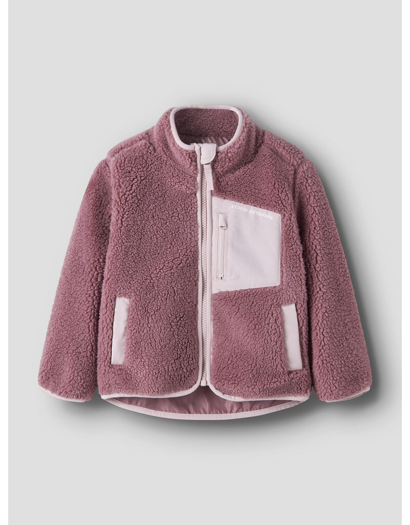 name it Mattia Sherpa Jacket Purple