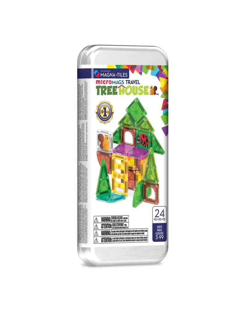 MAGNA-TILES MAGNA-TILES® microMAGS Treehouse 24-Piece Travel Set