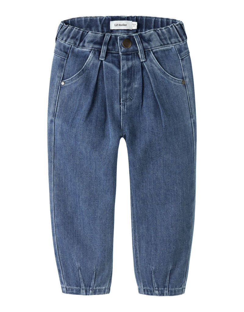 Lil' Atelier Obello Baggy Jeans Dark Blue Denim