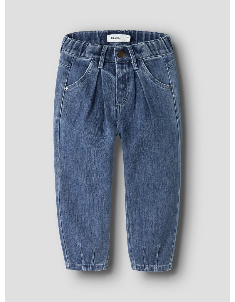 Lil' Atelier Obello Baggy Jeans Dark Blue Denim