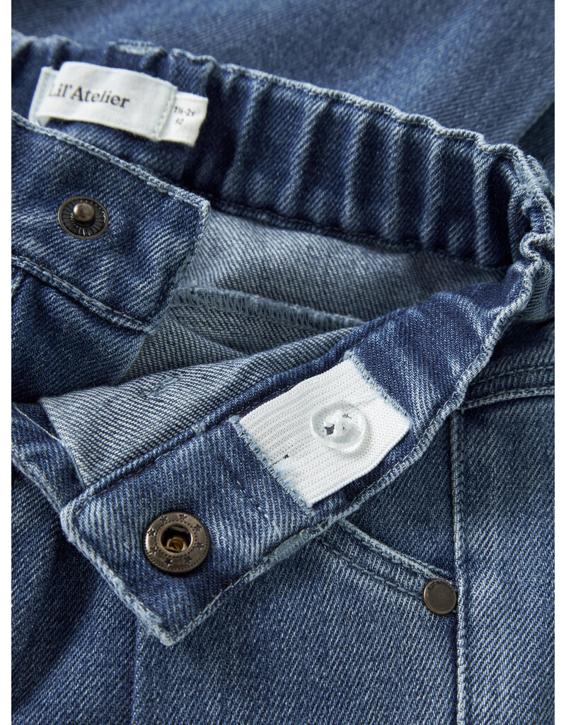 Lil' Atelier Obello Baggy Jeans Dark Blue Denim