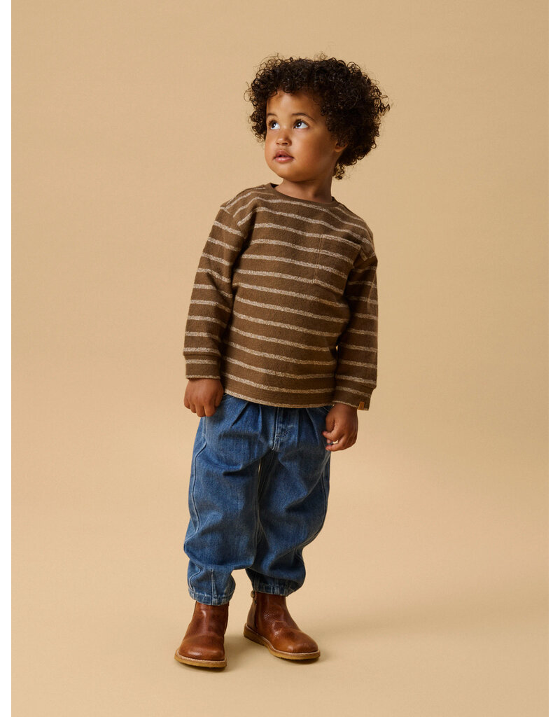 Lil' Atelier Obello Baggy Jeans Dark Blue Denim