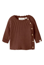 Lil' Atelier Nelsan Wrap Knit Mahogany