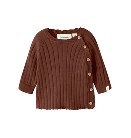 Lil' Atelier Nelsan Wrap Knit Mahogany