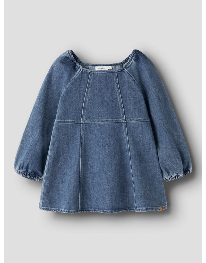 Lil' Atelier Obello Loose Denim Dress Dark Blue