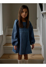 Lil' Atelier Obello Loose Denim Dress Dark Blue