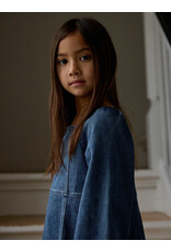 Lil' Atelier Obello Loose Denim Dress Dark Blue