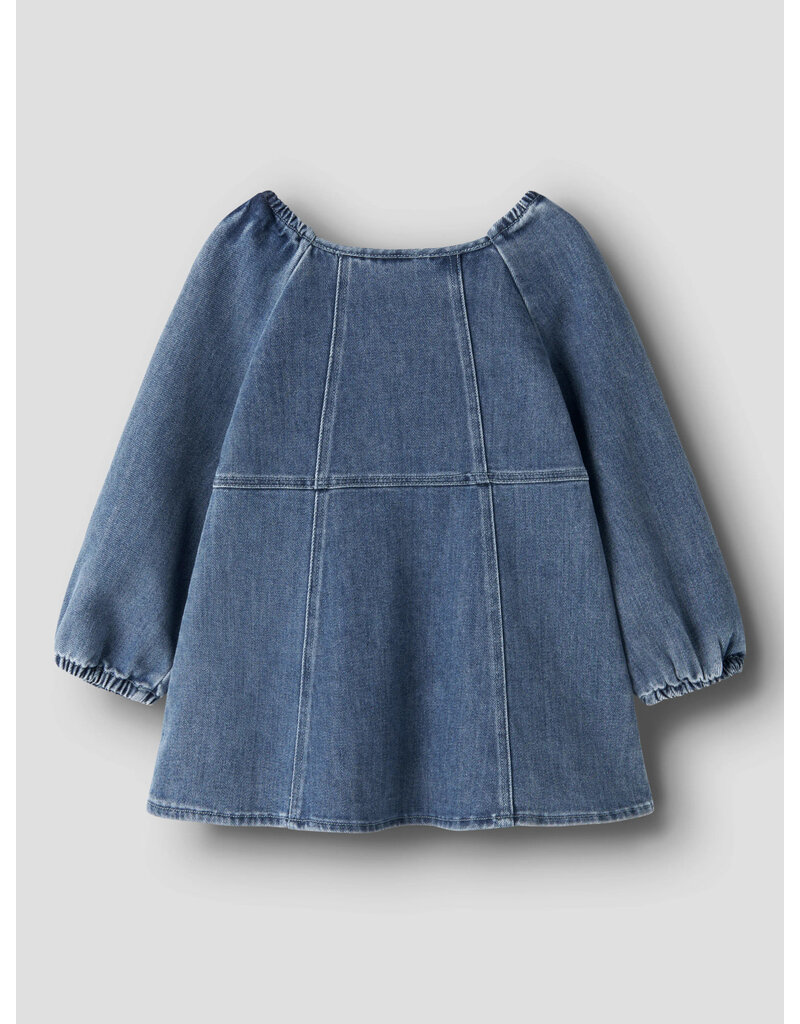 Lil' Atelier Obello Loose Denim Dress Dark Blue