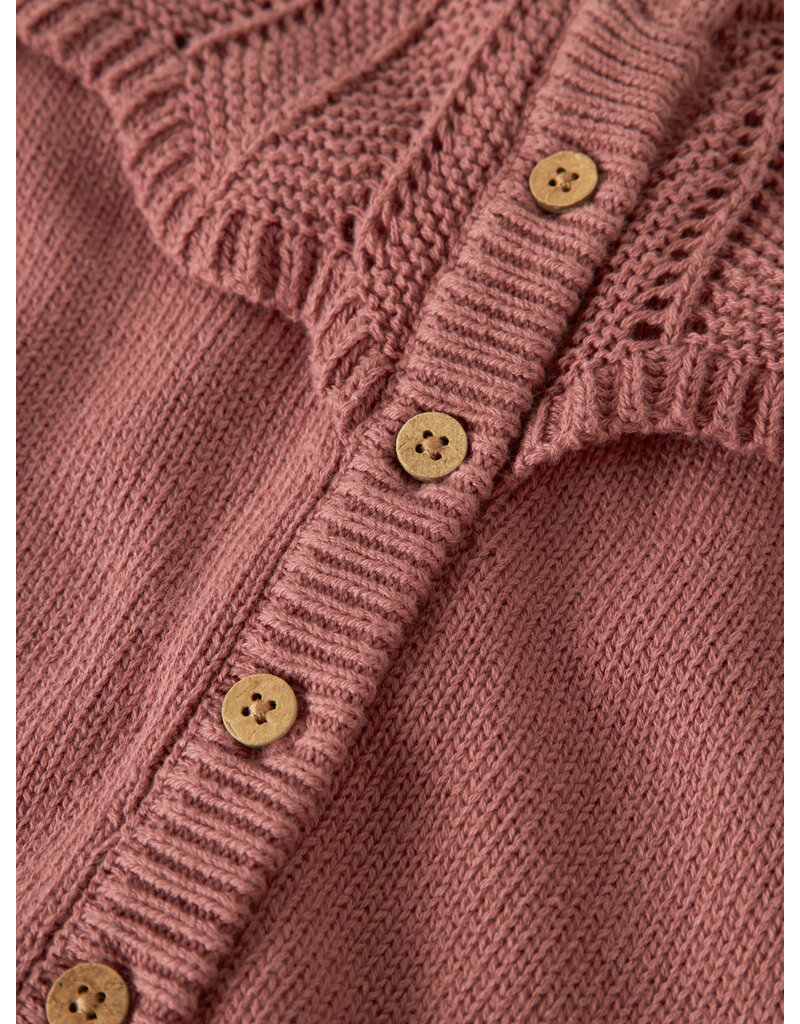 Lil' Atelier Noda Knit Cardiggan Withered Rose