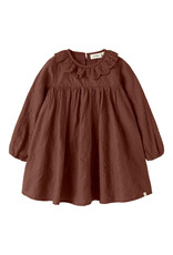 Lil' Atelier Nopa Loose Dress Mahogany