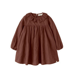 Lil' Atelier Nopa Loose Dress Mahogany