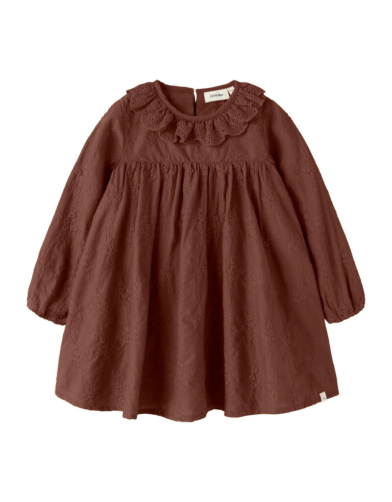 Lil' Atelier Nopa Loose Dress Mahogany