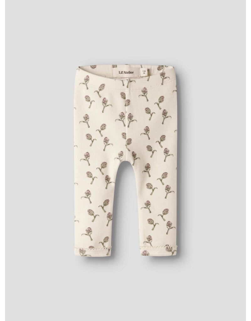Lil' Atelier Gayo Sin Slim Leggings Turtledove Artichoke