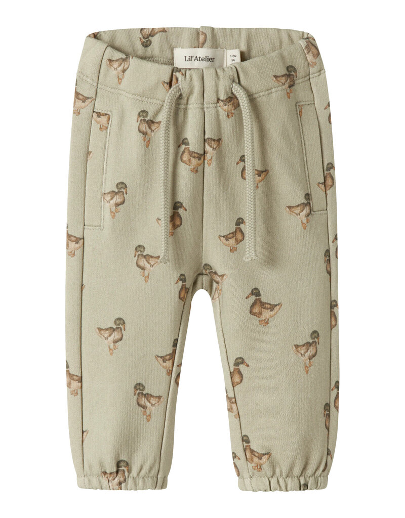 Lil' Atelier Jobo Sweatpants Moss Gray Duck