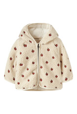 Lil' Atelier Nalo Sia Loose Sherpa Jacket Apples Baby
