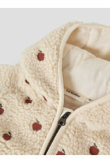 Lil' Atelier Nalo Sia Loose Sherpa Jacket Apples Baby