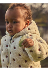 Lil' Atelier Nalo Sia Loose Sherpa Jacket Apples Baby