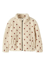 Lil' Atelier Nalo Sia Loose Sherpa Jacket Appled Kids