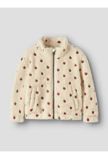 Lil' Atelier Nalo Sia Loose Sherpa Jacket Appled Kids