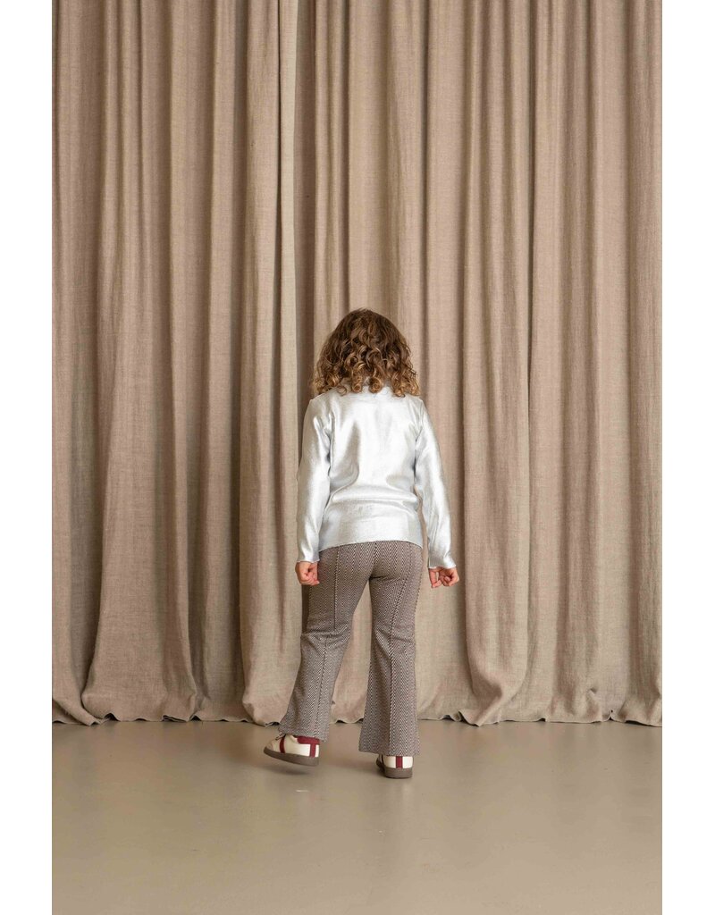 House of Jamie Flared Pants Sandshell Zig Zag (Jacquard)