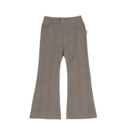 House of Jamie Flared Pants Sandshell Zig Zag (Jacquard)