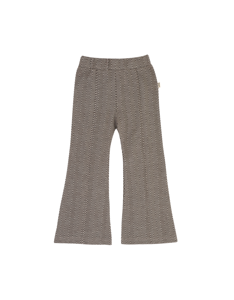 House of Jamie Flared Pants Sandshell Zig Zag (Jacquard)