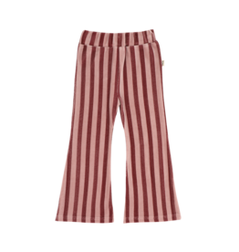 House of Jamie Flared Pants Ruby Stripes (Velvet)