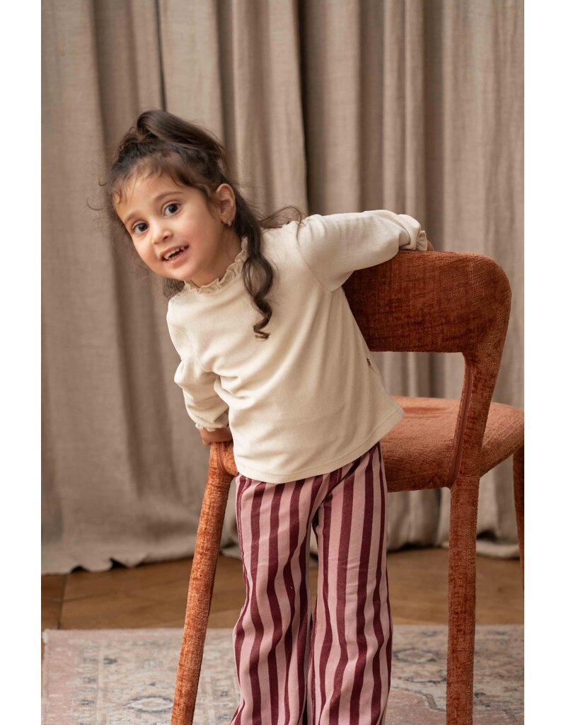 House of Jamie Flared Pants Ruby Stripes (Velvet)