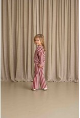 House of Jamie Flared Pants Ruby Stripes (Velvet)