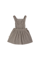 House of Jamie Ruffled Salopette Dress Sandshell Zig Zag (Jacquard)