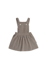 House of Jamie Ruffled Salopette Dress Sandshell Zig Zag (Jacquard)