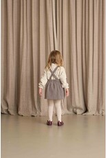 House of Jamie Ruffled Salopette Dress Sandshell Zig Zag (Jacquard)