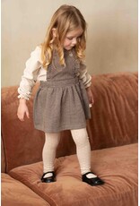 House of Jamie Ruffled Salopette Dress Sandshell Zig Zag (Jacquard)